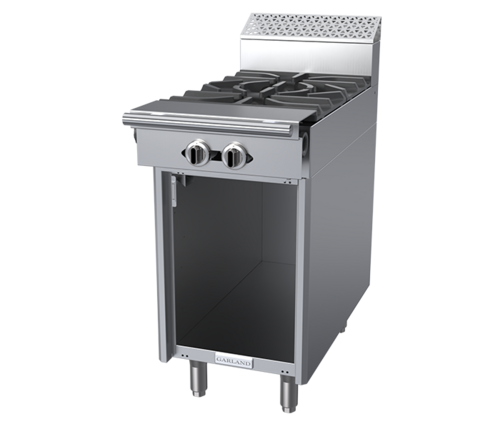Garland C18-7S 18" 2 Burner Gas Range w/ Storage Base, Natural Gas-cityfoodequipment.com