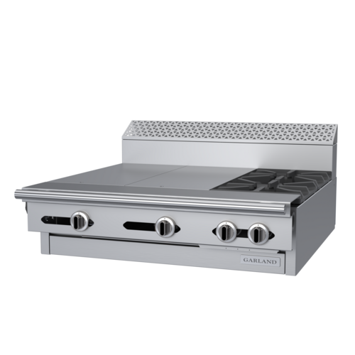 Garland C36-12M 36" 2 Burner Gas Range w/ (2) Hot Tops - Modular, Natural Gas-cityfoodequipment.com