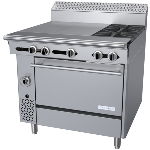 Garland C36-12R 36" 2 Burner Gas Range w/ (2) Hot Tops & Standard Oven, Natural Gas-cityfoodequipment.com