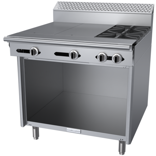 Garland C36-12S 36" 2 Burner Gas Range w/ Griddle & Storage Base, Natural Gas-cityfoodequipment.com