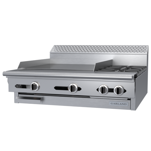 Garland C36-2-1M 36" 2 Burner Gas Range Top w/ Griddle - Modular, Natural Gas-cityfoodequipment.com
