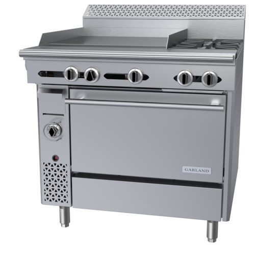 Garland C36-2-1R 36" 2 Burner Gas Range w/ Griddle & Standard Oven, Natural Gas-cityfoodequipment.com