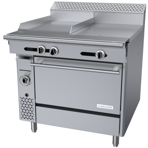 Garland C36-5R 36" Gas Range w/ Hot Top/Griddle & Standard Oven, Natural Gas-cityfoodequipment.com