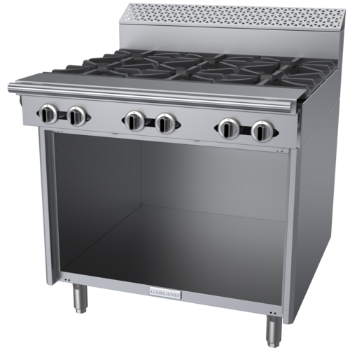 Garland C36-6S 36" 6 Burner Gas Range w/ Storage Base, Natural Gas-cityfoodequipment.com