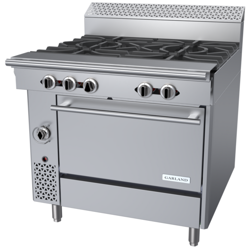 Garland C36-7R 36" 4 Burner Gas Range w/ Standard Oven, Natural Gas-cityfoodequipment.com