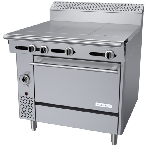 Garland C36-8C 36" Gas Range w/ (3) Hot Tops & Convection Oven, Natural Gas-cityfoodequipment.com