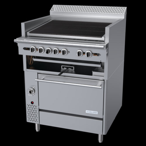Garland C36-ARR 36" Gas Range w/ Charbroiler & Standard Oven, Natural Gas-cityfoodequipment.com
