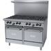 Garland G48-8LL 48" 8 Burner Gas Range w/ (2) Space Saver Ovens, Natural Gas-cityfoodequipment.com