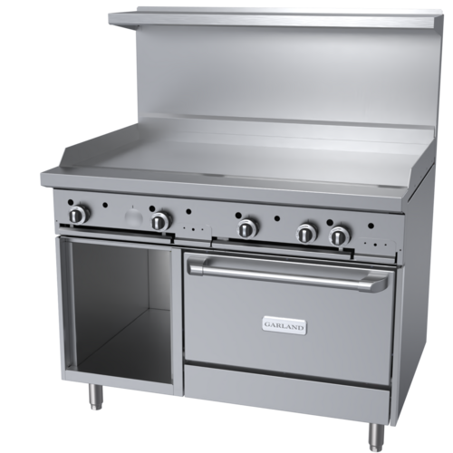 Garland G48-G48RS 48" Gas Range w/ Griddle, Standard Oven & Storage Base, Natural Gas-cityfoodequipment.com