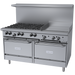 Garland G60-6G24RR 60" 6 Burner Gas Range w/ Griddle & (2) Standard Ovens, Natural Gas-cityfoodequipment.com