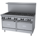 Garland GF60-10RR 60" 10 Burner Gas Range w/ (2) Standard Ovens, Natural Gas-cityfoodequipment.com