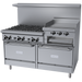 Garland GFE60-6R24RR 60" 6 Burner Gas Range w/ Griddle/Broiler & (2) Standard Ovens, Natural Gas-cityfoodequipment.com