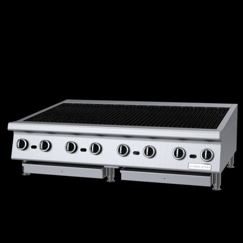 Garland GTBG48-NR48 48" Countertop Charbroiler w/ Cast Iron Grates - Manual Controls, Natural Gas-cityfoodequipment.com