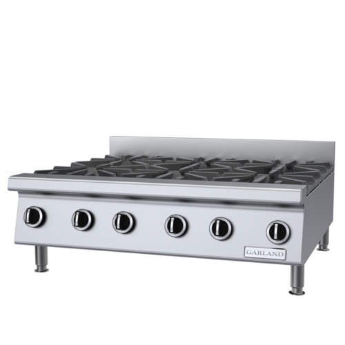 Garland GTOG36-6 36" Gas Hotplate w/ (6) Burners & Manual Controls, Natural Gas-cityfoodequipment.com