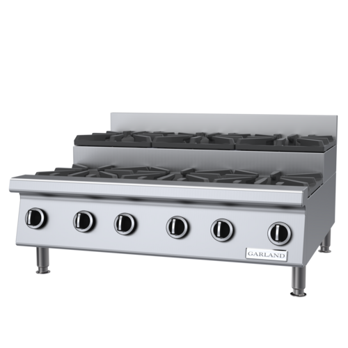 Garland GTOG36-SU6 36" Gas Hotplate w/ (6) Burners & Manual Controls, Natural Gas-cityfoodequipment.com
