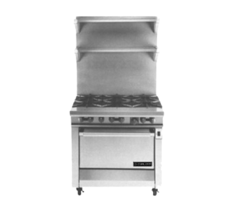 Garland M43R 34" 6-Burner Gas Range w/ Standard Oven, Natural Gas-cityfoodequipment.com