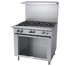 Garland U36-6S 36" 6 Burner Gas Range w/ Storage Base, Natural Gas-cityfoodequipment.com