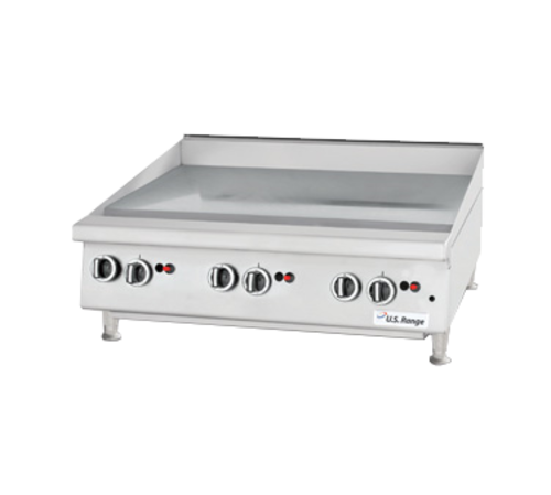 Garland UTGG36-GT36M 36" Gas Griddle w/ Thermostatic Controls - 1" Steel Plate, Natural Gas-cityfoodequipment.com