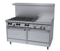 Garland X60-6G24RR 60" 6 Burner Sunfire Gas Range w/ Griddle & (2) Standard Ovens, Natural Gas-cityfoodequipment.com