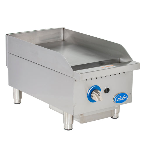 Globe GG15G 15" Gas Griddle w/ Manual Controls - 1" Steel Plate, Convertible-cityfoodequipment.com