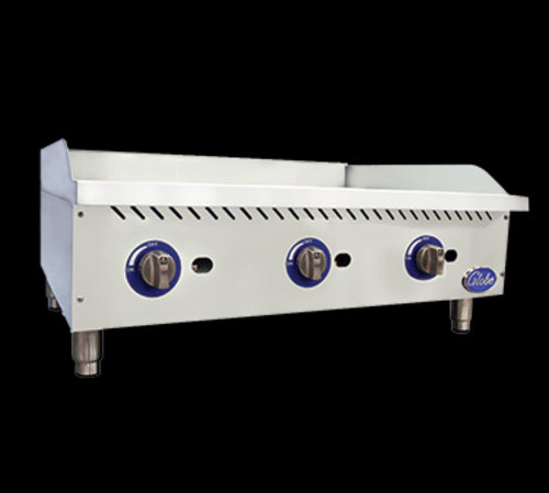 Globe GG36G 36" Gas Griddle w/ Manual Controls - 1" Steel Plate, Convertible-cityfoodequipment.com
