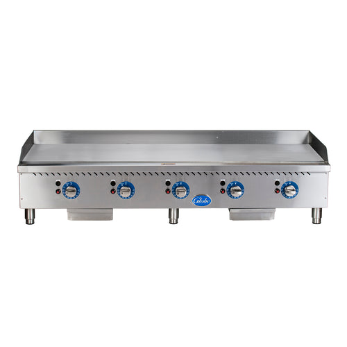 Globe GG60TG 60" Gas Griddle w/ Thermostatic Controls - 1" Steel Plate, Convertible-cityfoodequipment.com