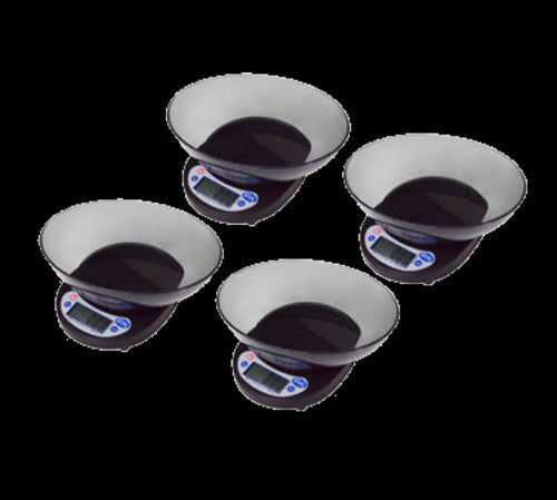Globe GPS5-4 4-Pack Compact Portion Control Scale w/ 5-lb Capacity & LCD Digital Display-cityfoodequipment.com