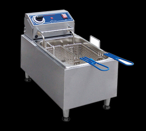 Globe PF10E Countertop Electric Fryer - (1) 10 lb Vat, 120v-cityfoodequipment.com