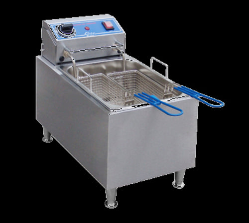 Globe PF16E Countertop Electric Fryer - (1) 16 lb Vat, 208-240v/1ph-cityfoodequipment.com