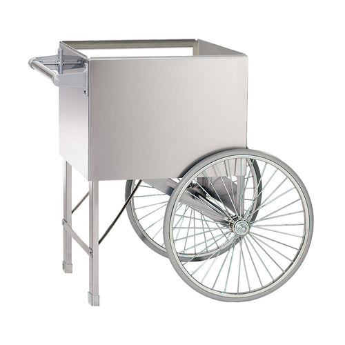 Gold Medal 2148ST 20" Steerable Cart w/ 2 Spoke Wheels, Stainless-cityfoodequipment.com