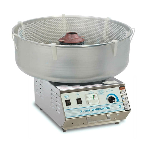 Gold Medal 3015A X 15 Whirlwind® Floss Cotton Candy Machine w/ 5 1/2" Round Double Band, 120v-cityfoodequipment.com