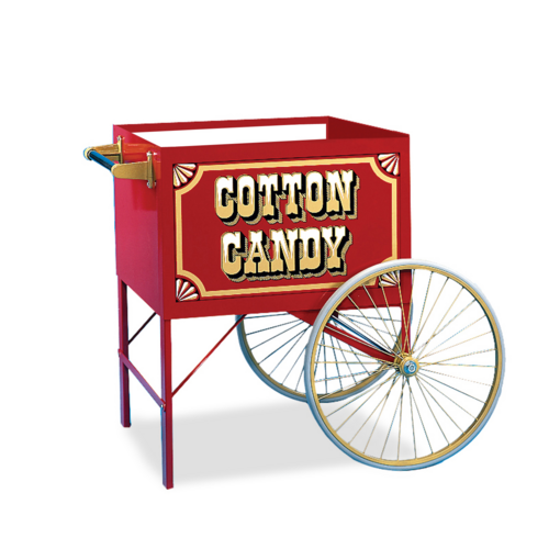 Gold Medal 3118CF Food Cart for Cotton Candy w/ Graphics, 43"L x 35"W x 38"H, Red-cityfoodequipment.com