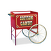 Gold Medal 3118CF Food Cart for Cotton Candy w/ Graphics, 43"L x 35"W x 38"H, Red-cityfoodequipment.com