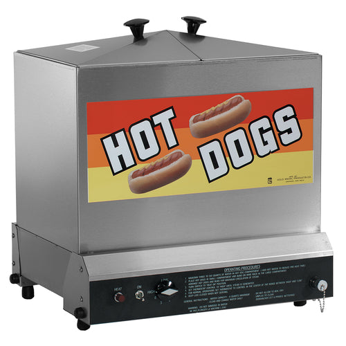 Gold Medal 8012 Hot Dog Steamer w/ (180) Hot Dogs & (80) Bun Capacity, 120v-cityfoodequipment.com