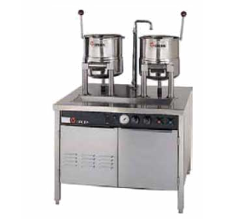Groen 142840 (3) 5 gal Steam Kettles - Manual Tilt, 2/3 Jacket, Direct Steam-cityfoodequipment.com