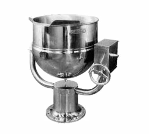 Groen D-40 40 gal Steam Kettle - Manual Tilt, 2/3 Jacket, Direct Steam-cityfoodequipment.com