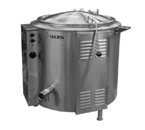 Groen EE-80 80 gal Steam Kettle - Stationary, 2/3 Jacket, 208v/3ph-cityfoodequipment.com