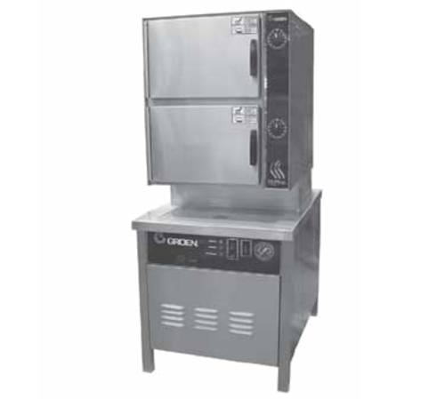 Groen HY-10SM (10) Pan Convection Steamer - Cabinet, 115v-cityfoodequipment.com