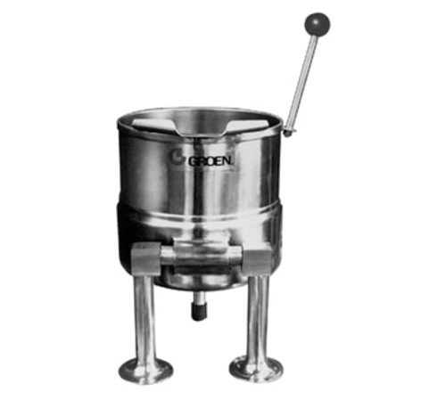 Groen TDC/3-3 1/2 gal Steam Kettle - Manual Tilt, 2/3 Jacket, Direct Steam-cityfoodequipment.com