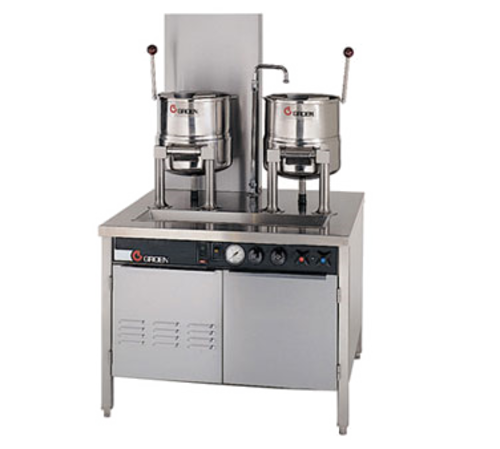 Groen 144061 (2) 5 gal Steam Kettles - Manual Tilt, 2/3 Jacket, Natural Gas-cityfoodequipment.com