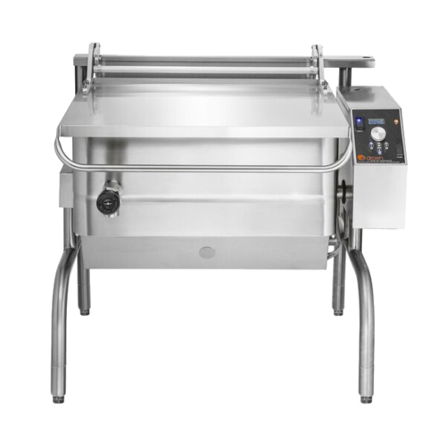 Groen BPP-40GA 40 gal. Tilt Skillet - Open Leg Base, Polished Pan, Measurement Marks, Natural Gas-cityfoodequipment.com