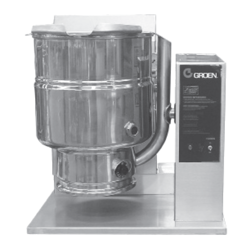 Groen TDH-20A 5 gal Steam Kettle - Manual Tilt, 2/3 Jacket, Natural Gas-cityfoodequipment.com