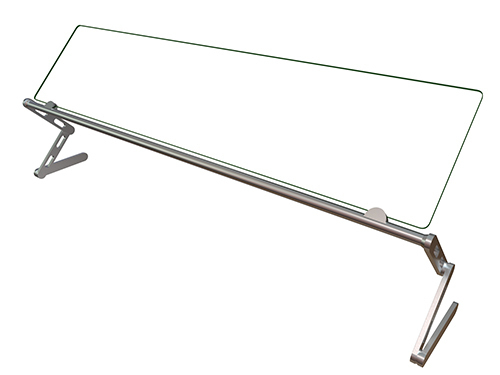 Hatco ALLIN1-60 60" Portable Food Shield - Free-Standing, Adjustable, Acrylic/Aluminum-cityfoodequipment.com
