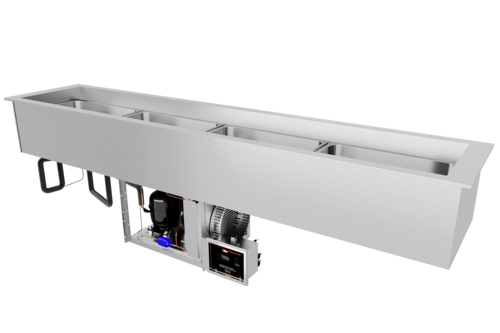 Hatco CWBP-S3 69 3/16" Drop-In Cold Well w/ (3) Pan Capacity - Cold Wall Cooled, 120v-cityfoodequipment.com