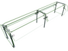 Hatco ES92-96 Self Service Mounted Food Shield - 96" x 38" x 23", Glass/Stainless Steel-cityfoodequipment.com