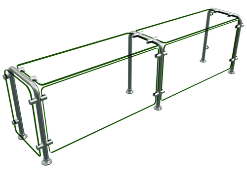 Hatco ED20-06012 Full Service Mounted Food Shield - 60" x 12" x 18", Glass/Stainless Steel-cityfoodequipment.com