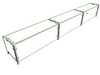 Hatco EP11-12015 Full Service Mounted Food Shield - 120" x 15" x 18", Glass/Stainless Steel-cityfoodequipment.com
