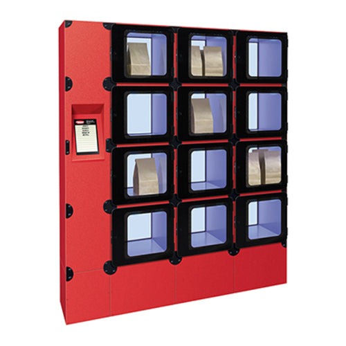 Hatco F2G-34-A 12 Compartment Floor Model Heated Food Locker - 62 1/8"W x 14 1/3"D x 71 1/4"H, 120v-cityfoodequipment.com