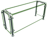 Hatco ED20-03612 Full Service Mounted Food Shield - 36" x 12" x 18", Glass/Stainless Steel-cityfoodequipment.com