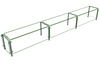 Hatco ED20-13215 Full Service Mounted Food Shield - 132" x 15" x 18", Glass/Stainless Steel-cityfoodequipment.com